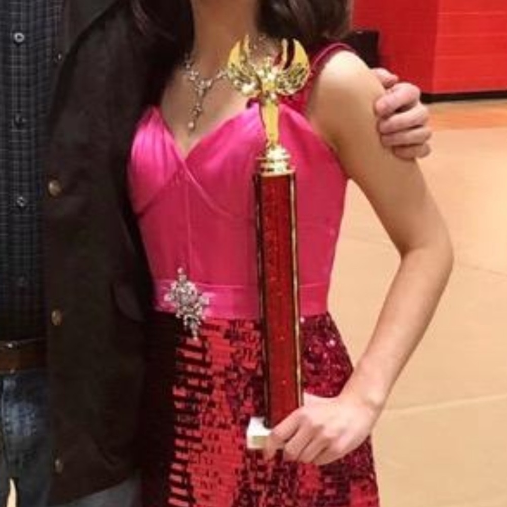 Pink formal dress